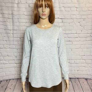 New Max Studio Sleepwear Grey Long Sleeve Top Size XS